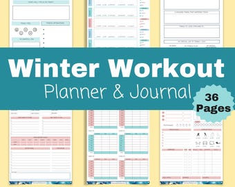 Afdrukbare fitnessplanner: tracker voor training, maaltijden en gewichtsverlies (pdf-download)