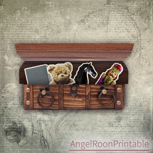 Boîte au trésor de pirate avec pochette pour journal indésirable | vintage Fairy Chest Scrapbook Ephemera | Modèle d'enveloppe chargée Pandora | Ours, Jouets, Casse-Noisette