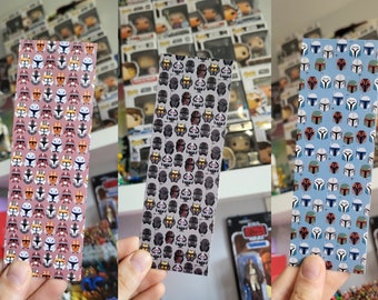 Galaxy Far Far Away Bookmark / SW Bookmark / Reading Gifts for Nerds / Clones / Mandos / TBB / Helmets / Troopers