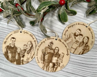 Personalized Family Christmas Ornament, Custom Wood Ornament, Wood Christmas Ornament, Family Wooden Ornament, Personalized Christmas Gift