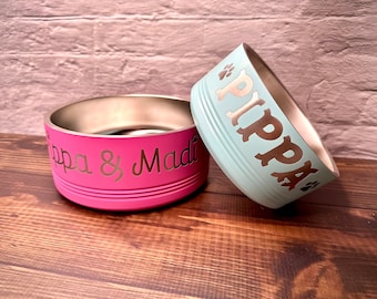 Personalized Pet Bowl, Insulated Pet Bowl, Custom Dog Bowl, Stainless Steel Pet Bowl, Pet Food Bowl, Dog Gifts, Engraved Pet Bowl, Dog Dish