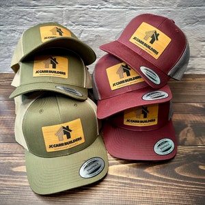Personalized Hat, Custom Engraved Cap, Business Trucker Hat, Logo Hat, Custom Leather Hat, Business Logo, Branding Hat, Trucker Hat.