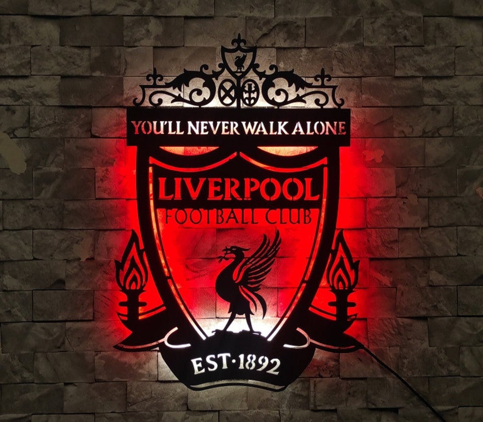 Liverpool Led Sign Neon Sign Liverpool Wall Decor Premier Etsy