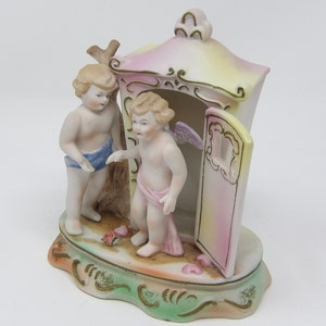 Vintage Cherub Angel Children Figurines Figural Statue Made in Japan 6&quot; H x 5&quot; W