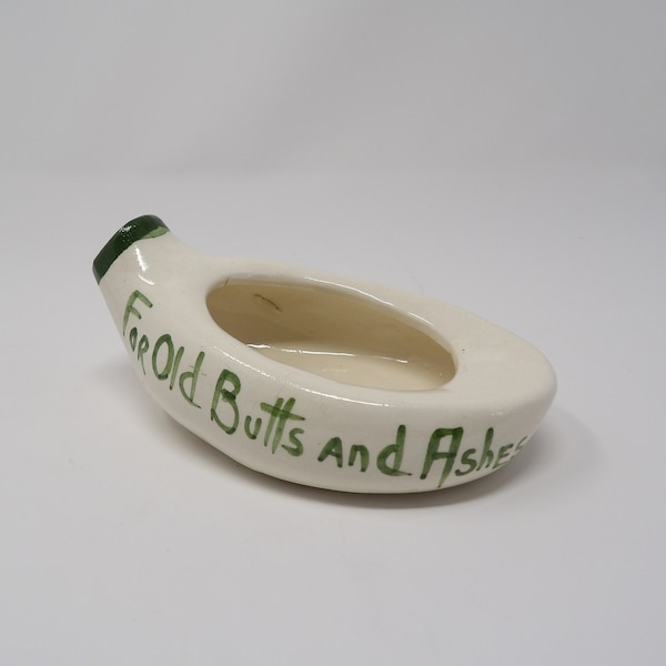 Vintage For Old Butts and Ashes Ashtray Urinal-Shaped