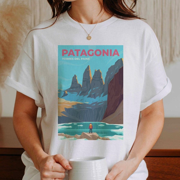 Patagonia T-Shirt, Patagonia Shirt, Patagonia, Chile Shirt, Chilean Shirt,Chilean T-shirt,Chile Gift,Chile,Torres Del Paine,Expedition Shirt