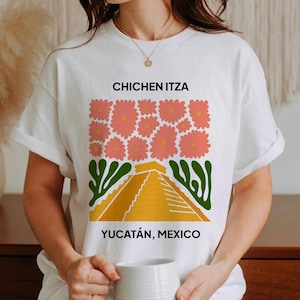 Mexico Shirt,Mexican Tee,Chichen Itza Shirt,Yucatan,Mexican Tshirt,Mayan Shirt,Mexico Tshirt,Mexico Tee,Mexican Gift,Mexico Gift,Mayan Gifts