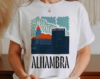 Alhambra Shirt, Granada Shirt, Granada Spain, Spanish Shirt, Spanish Tshirt, Spain Shirt, Alhambra Gifts, Granada Gifts, Spain Gift,Alhambra