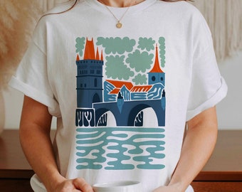 Prague Shirt, Prague Tshirt, Prague Tee, Prague Gift, Praha,Czech Republic Shirt,Czechia T-Shirt,Czech Gifts,Czech Republic Gift,Prague City