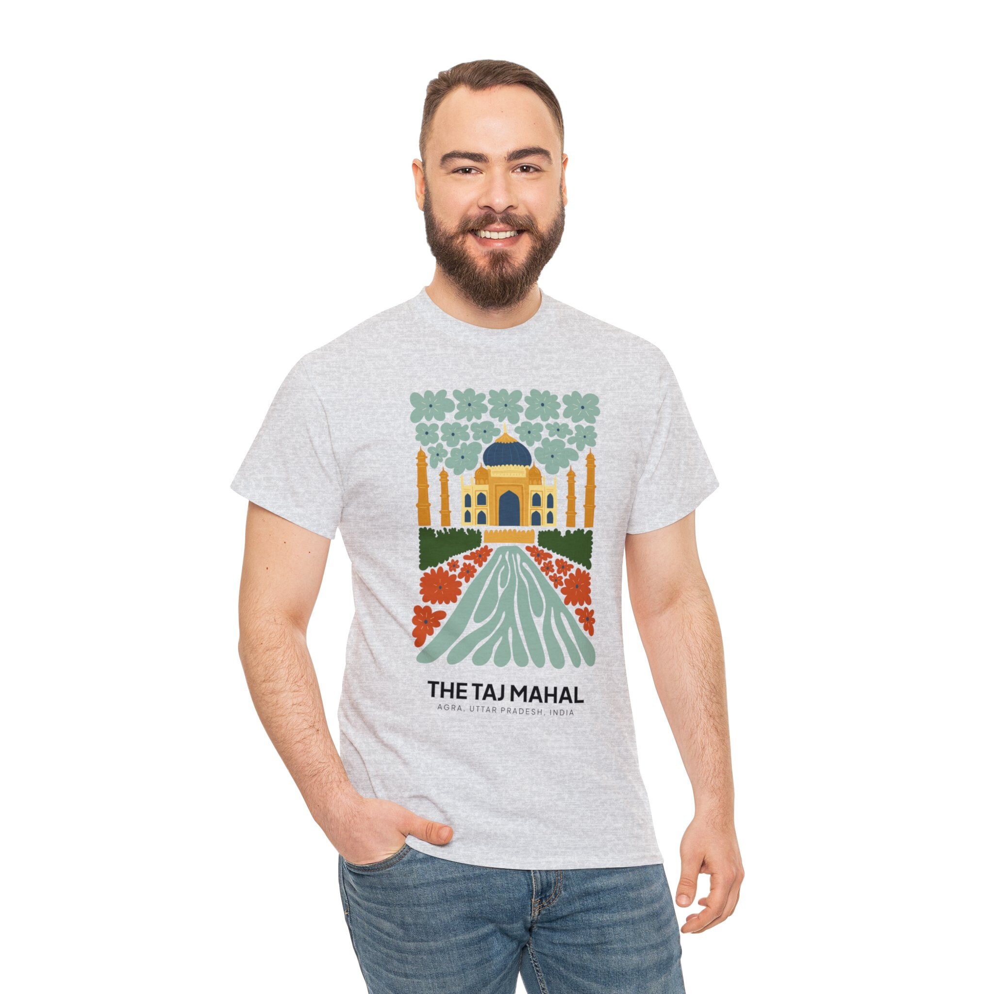 Shaped Knit Tee in Taj Mahal main image 1
