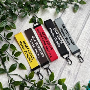 Saddle safety tag | Saddle contact detail tags | Horse contact detail tags