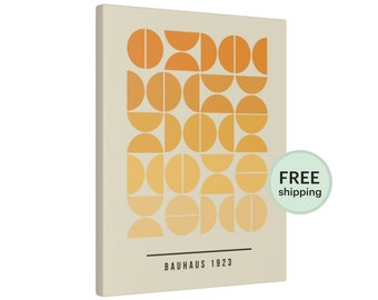 Bauhaus Wall Art | Canvas | Bauhaus Exhibition Poster (1923)