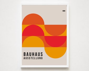 Bauhaus Exhibition Poster | Bauhaus Dot Wall Art