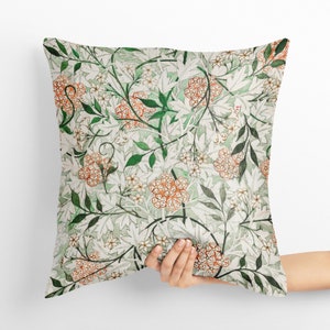 Jasmine Pattern, William Morris Pillow, William Morris Print, Throw Pillow, Geometric Cushion Cover Mid Century Pillow Case