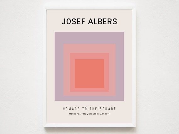 Josef Albers Poster | Bauhaus Exhibition Poster | Bauhaus Wall Art