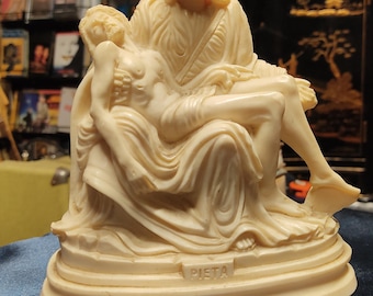 Michelangelo's Pieta alabaster reproduction by A. Giannetti