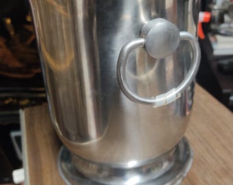 Jean Couzon vintage stainless steel frappé champagne bottle made in France