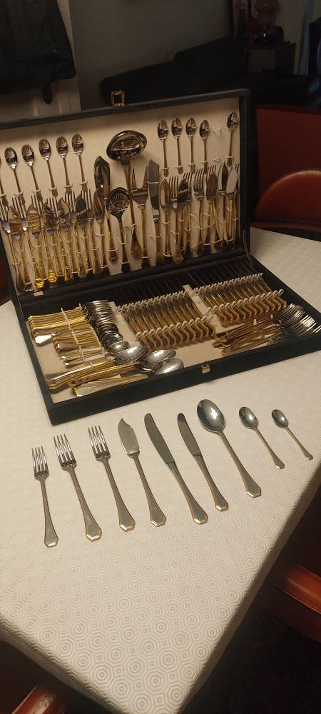 Gottinghen 24k Gold Plated Cutlery Set Italian Made 18/10 Etsy