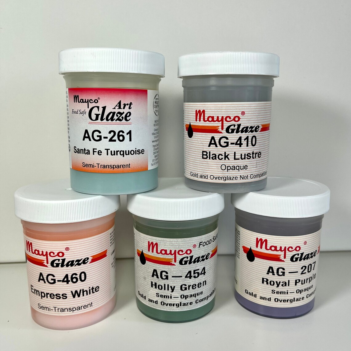 Discontinued Mayco Art Glazes 4oz Jars Ceramic / Pottery Etsy