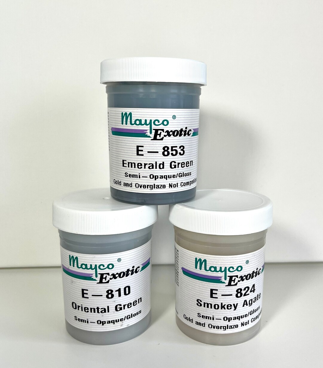 Discontinued Mayco Exotic Glazes 4oz Jars Cone 6 Glazes Etsy