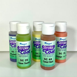 Mayco 2oz Stroke and Coat Glaze - Cone 06-6 Glazes for Ceramics