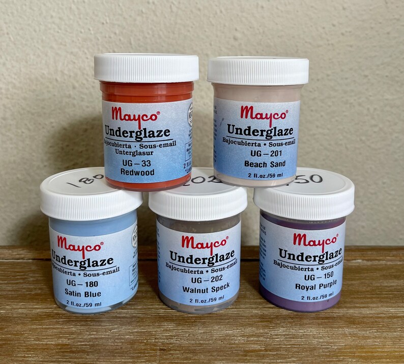 2oz Mayco Fundamentals Underglazes part 2 Ceramic Painting Etsy Australia