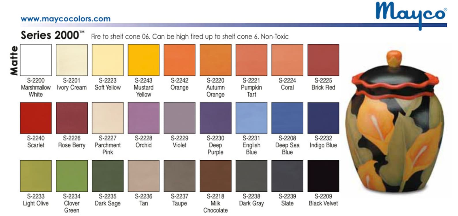 Mayco Series 2000 Discontinued Glazes part 1 Ceramic / Etsy