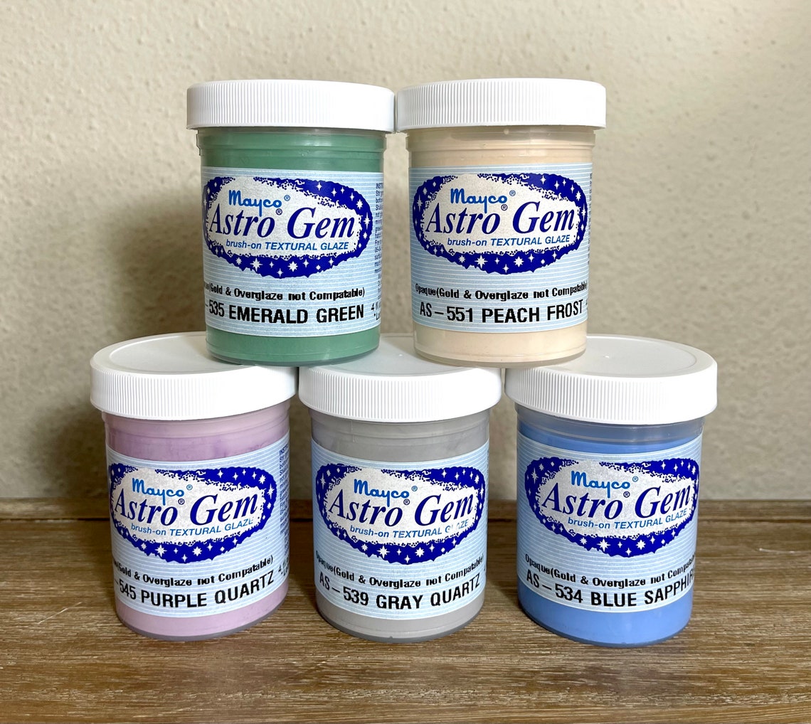 Mayco Glazes 4oz Discontinued Ceramic Painting Glaze Astro Etsy