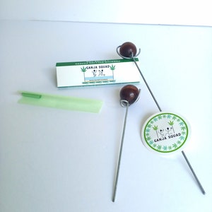 Outil de poker, Papier à rouler, The Ganja Squad Pack de 3 pièces / 2 pokers 1 pack de papier à rouler