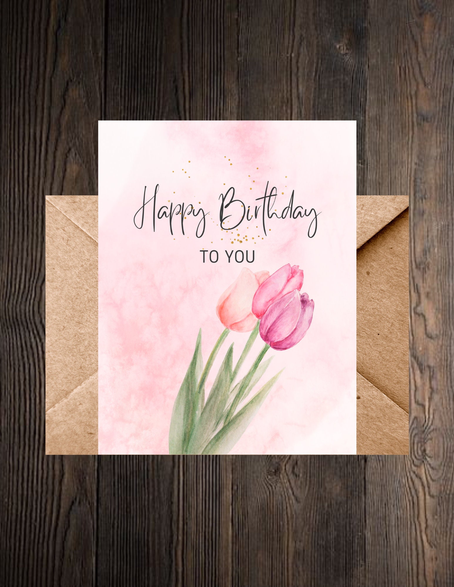 Printable Card Generic Happy Birthday Set of 3 Printable Digital Download Generic Birthday ...