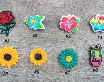 Flower Shoe Charms