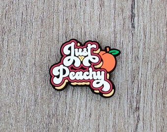 Adult/Phrase/Cute/Peach Shoe Charm