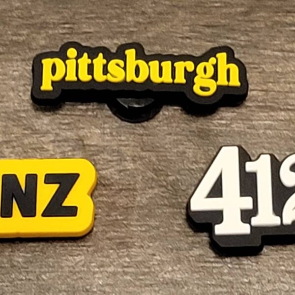 Pittsburgh Theme Shoe Charms