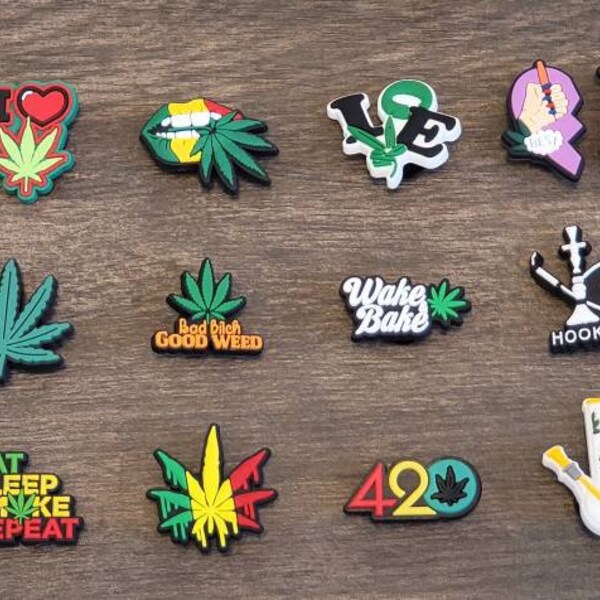 Adult/Weed/Stoner/420 Shoe Charms