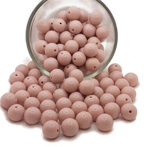 20mm Light Peach Solid Bubblegum Beads, 20mm Acrylic Gumball Beads in Bulk, 20mm Bubble Gum Beads, 20mm Chunky Jewelry Beads