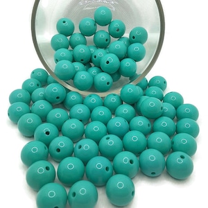 20mm Light Sea Green Bubblegum Beads, 20mm Acrylic Gumball Beads in Bulk, 20mm Bubble Gum Beads, 20mm Shiny Chunky Necklace Jewelry Beads