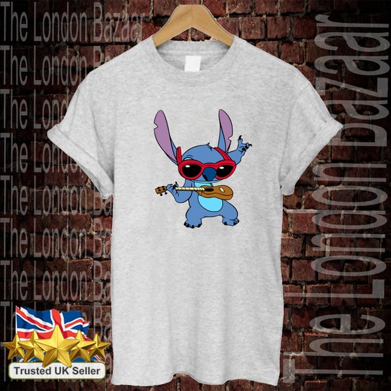 Stitch Guitar T Shirt Lilo Cartoon Funny Sunglasses Gift Tee - Etsy Stitch Guitar T Shirt Lilo Cartoon Funny Sunglasses Gift Tee - Etsy