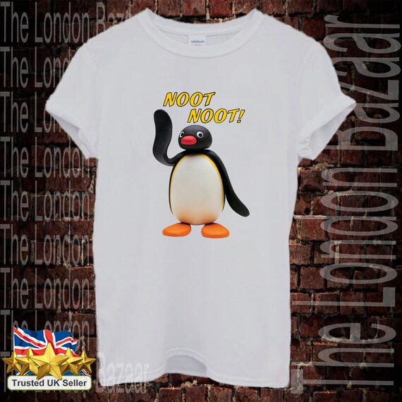 Noot Noot T Shirt Penguin Funny Pingu Tv Series Cartoon Gift Etsy