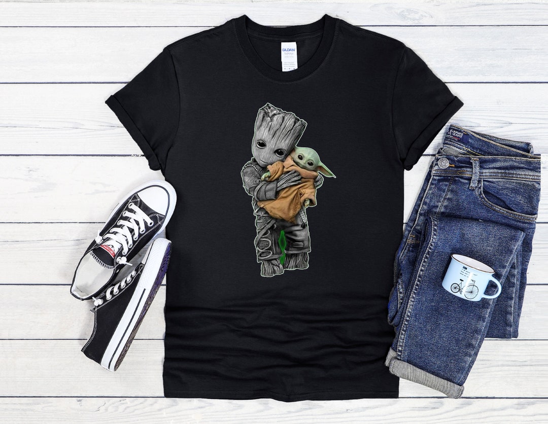 Grogu Funko Lustiges Baby Yoda \u0026 Baby Groot T-Shirt – Niedliches Design Für  Damen \u0026 Herren Baby Groot Star Wars T-Shirt Lustig, image size:1080x836
