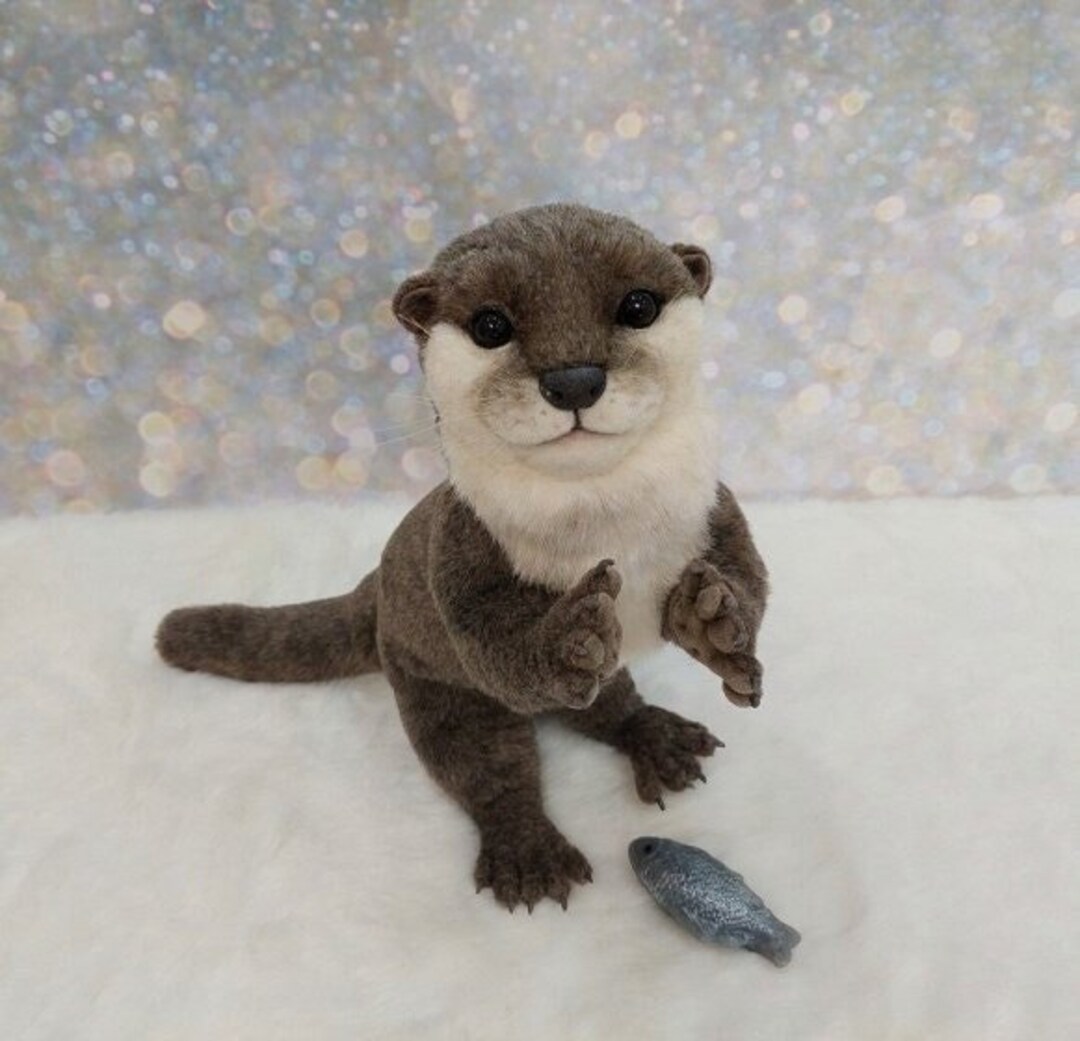 Realistic Plush Toy Otter . Stuffed Animal Otter . Realistic Etsy
