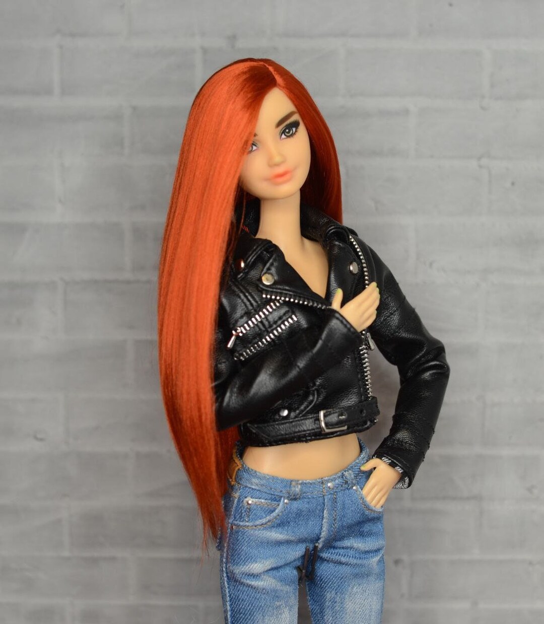 Red Copper Silk Wig for Barbie Dolls Hair and Another - Etsy
