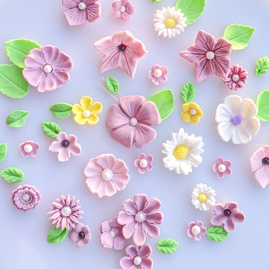 Edible Gum Paste Flowers Sugar Flowers Fondant Flowers for Etsy