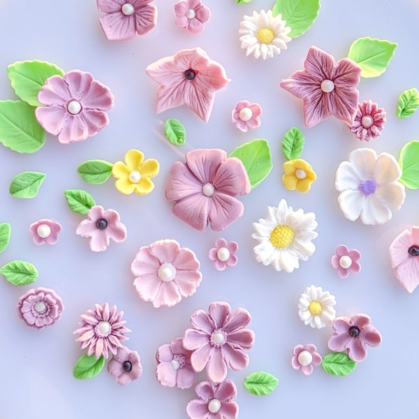 Gum Paste Flowers - Etsy