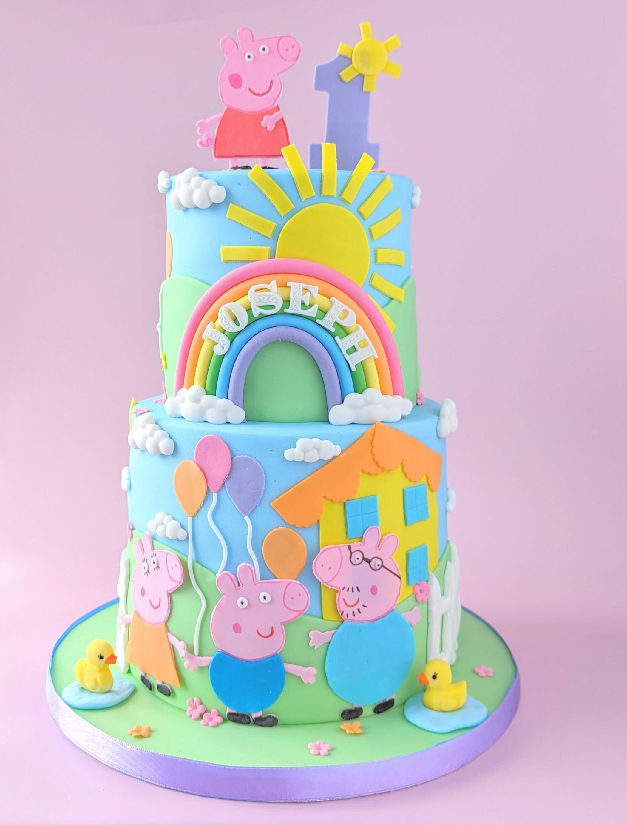 Casa Peppa Pig Topper  Peppa pig stickers, Peppa pig cake topper, Peppa  pig wallpaper