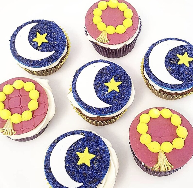 ramadan mubarak cupcake toppers