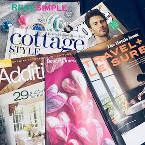 Magazine Lot of 3-5 Mix Media, Junk Journal, Collage