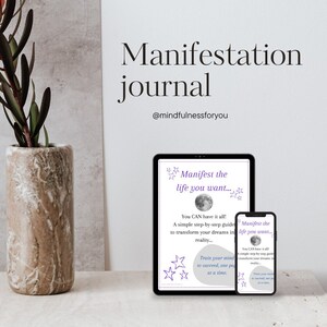 Wellness Journal, manifestation diary, self care, vision planner