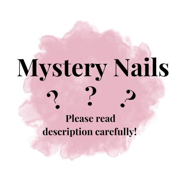 Mystery Press On Nails • Stick On • Pre-sized • 20 Set • Surprise • Random • Prep Kit • Glue
