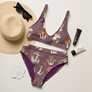 Mushroom Recycled high-waisted bikini