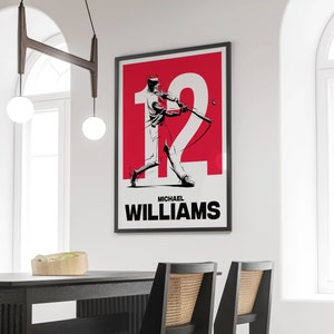 Personalized Baseball Print, Custom Baseball Poster, Baseball Player Print, Baseball Gifts, Baseball Decor, Baseball Wall Art, Boy&#39;s Bedroom